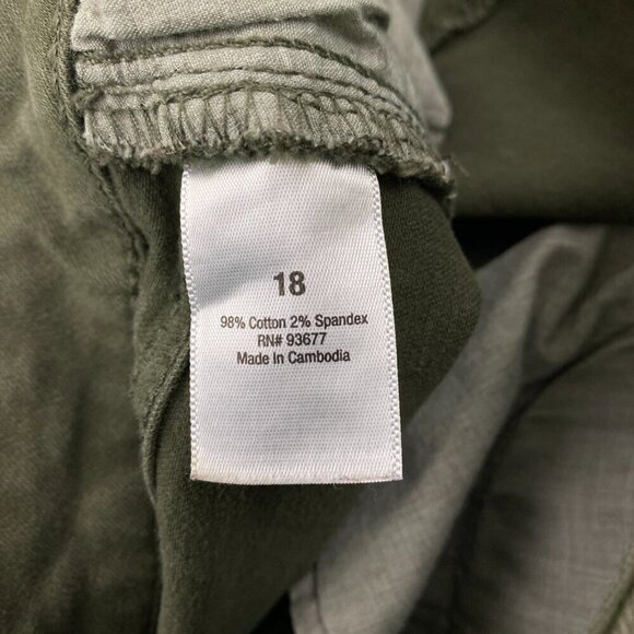 Ana Skinny Ankle Women's size 18 Green Denim jeans - Picture 3 of 4